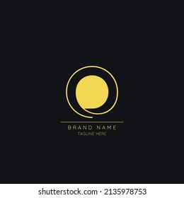Icono de la letra inicial creativa del logotipo O