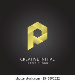 Creative Initial letter p logo 