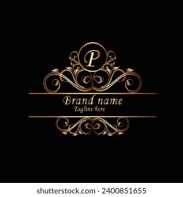 Creative Initial letter P logo design with modern business vector template. Creative isolated P monogram logo design
