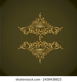 Creative Initial letter p logo design with modern business vector template. Creative isolated p monogram logo design
