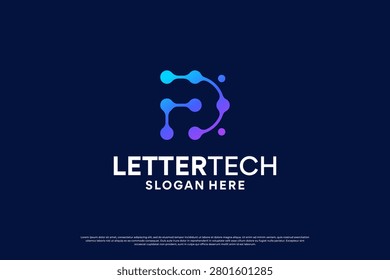 Creative initial letter P logo design