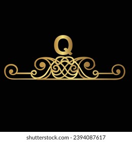 Creative Initial letter Q logo design with modern business vector template. Creative isolated Q monogram logo design