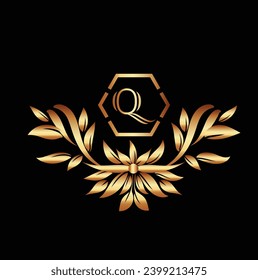 Creative Initial letter Q logo design with modern business vector template. Creative isolated Q monogram logo design