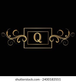 Creative Initial Letter Q Logo Design mit modernem Business Vektordesign. Creative, isolierte Q-Monogramm-Logo-Design