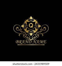 Creative Initial letter q logo design with modern business vector template. Creative isolated q monogram logo design

