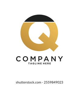 Creative initial letter Q logo design icon