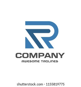 creative initial letter r logo vector concept