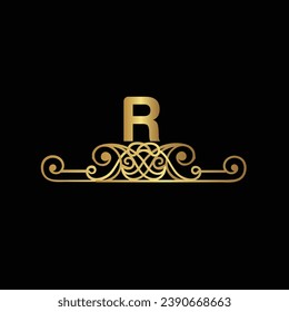 Creative Initial letter R logo design with modern business vector template. Creative isolated R monogram logo design