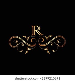 Creative Initial letter R logo design with modern business vector template. Creative isolated R monogram logo design