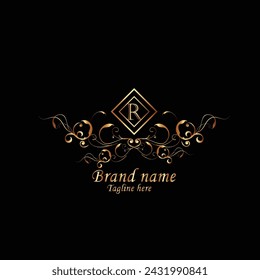 Creative Initial letter r logo design with modern business vector template. Creative isolated r monogram logo design
