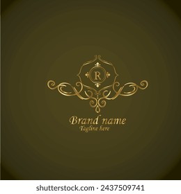 Creative Initial letter r logo design with modern business vector template. Creative isolated r monogram logo design
