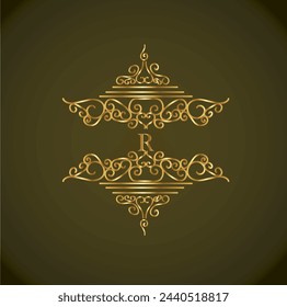 Creative Initial letter r logo design with modern business vector template. Creative isolated r monogram logo design
