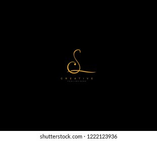 Creative Initial Letter S Manual Elegant Minimalist Signature Logotype