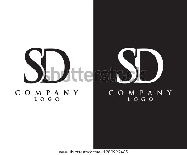 Creative Initial Letter Sdds Abstract Company Stock Vector Royalty Free 1280992465