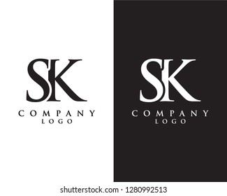 creative Initial letter sk/ks abstract Company logo design. vector logo for company identity