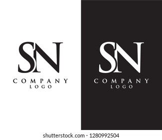 creative Initial letter sn, ns abstract Company logo design. vector logo for company identity