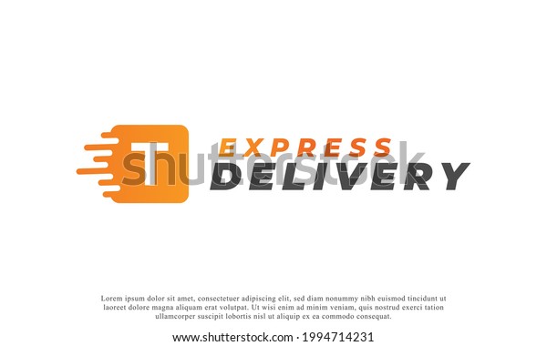 Creative\
Initial Letter T Logo. Orange Shape T Letter with Fast Shipping\
Delivery Truck Icon. Usable for Business and Branding Logos. Flat\
Vector Logo Design Ideas Template\
Element