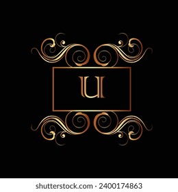 Creative Initial letter U logo design with modern business vector template. Creative isolated U monogram logo design
