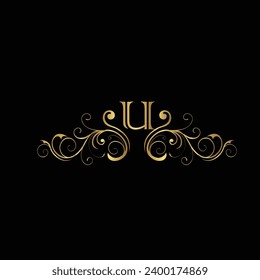 Creative Initial letter U logo design with modern business vector template. Creative isolated U monogram logo design

