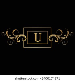 Creative Initial letter U logo design with modern business vector template. Creative isolated U monogram logo design
