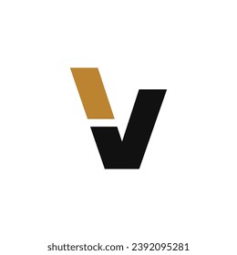 Creative Initial Letter V Logo. Alphabet V Logo Design Template