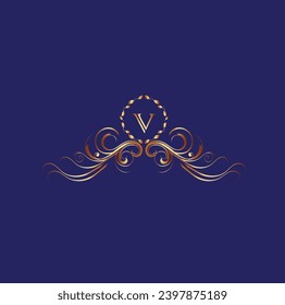 Creative Initial letter v logo design with modern business vector template. Creative isolated v monogram logo design