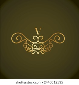 Creative Initial letter v logo design with modern business vector template. Creative isolated v monogram logo design
