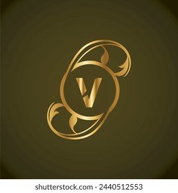 Creative Initial letter v logo design with modern business vector template. Creative isolated v monogram logo design
