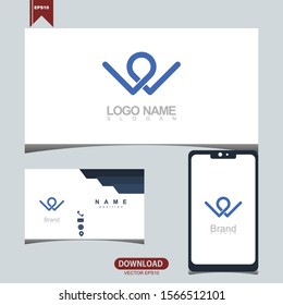 Creative initial letter W logo vector design inspiration