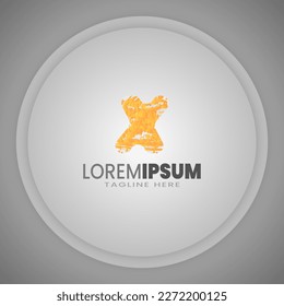 Creative Initial Letter X Logo Templates. Abstrakte flüssige Alphabete. Symbol, Vektorgrafik.