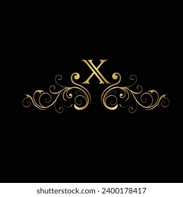 Diseño creativo del logotipo de letra inicial X con plantilla moderna de vector de negocio. Diseño de logotipo de monograma X aislado creativo