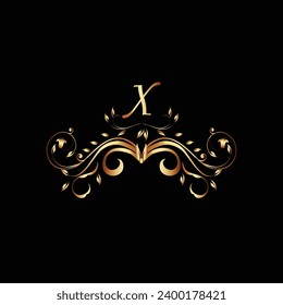 Diseño creativo del logotipo de letra inicial X con plantilla moderna de vector de negocio. Diseño de logotipo de monograma X aislado creativo