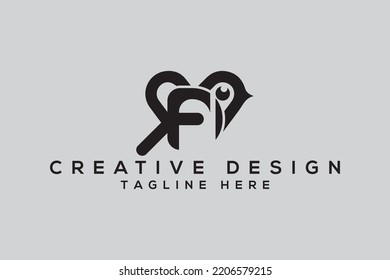 Creative initial letter Y bird logo icon design