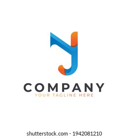 Creative Initial Letter Y Logo Design. Yellow and Blue Geometric Arrow Shape Origami Style. Usable for Business and Branding Logos. Flat Vector Logo Design Ideas Template Element. Eps10 Vector