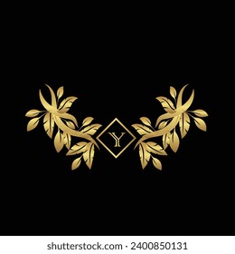 Diseño creativo del logotipo de letra inicial Y con plantilla moderna para vector de negocio. Diseño de logotipo de monograma Y aislado creativo