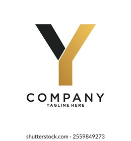 Creative initial letter Y logo design icon