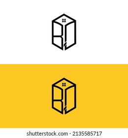 Creative initial letters BQ House Box logo.It will be suitable for which company or brand name start those initial.