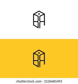 Creative initial letters BR House Box logo.It will be suitable for which company or brand name start those initial.