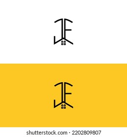 Creative initial letters CF Home And Construction logo.It will be suitable for which company or brand name start those initial.