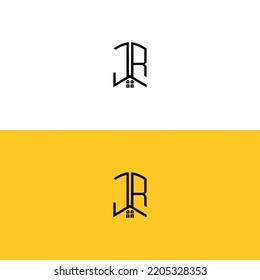Creative initial letters CR Home And Construction logo.It will be suitable for which company or brand name start those initial.
