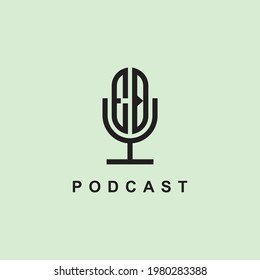 Creative Initial Letters ED Logo for Podcast Or Music. It will be suitable for which company or brand name start those initial.