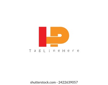 Creative Initial Letters  HP  Logo. It will be suitable for which company or brand name start those initial.