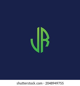 Creative initial letters LR with eco leaf shape logo.It will be suitable for which company or brand name start those initial.