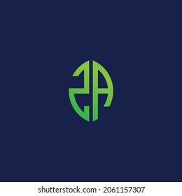 Creative initial letters SA with eco leaf shape logo.It will be suitable for which company or brand name start those initial.