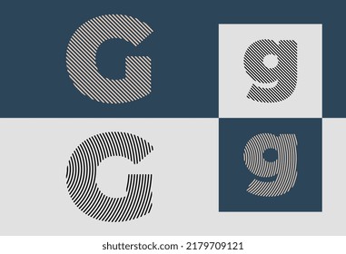 Creative Initial Line Letters G Logo Designs Bundle. It will be suitable for which company or brand name start those initial.