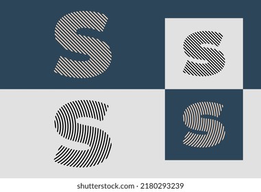 Creative Initial Line Letters S Logo Designs Bundle. It will be suitable for which company or brand name start those initial.