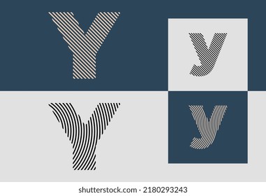Creative Initial Line Letters Y Logo Designs Bundle. It will be suitable for which company or brand name start those initial.