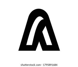 creative initial A monogram logo designs