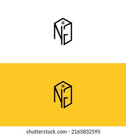 Creative initial NG letters Box House logo.It will be suitable for which company or brand name start those initial