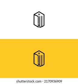 Creative initial QW letters Box House logo.It will be suitable for which company or brand name start those initial.